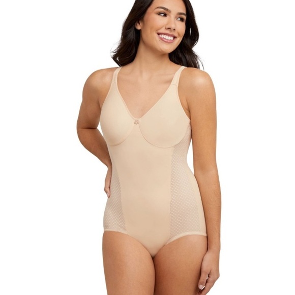 NWT BALI Minimizer Body Shaper Bodysuit Firm Control Size 42DDD - Picture 1 of 11